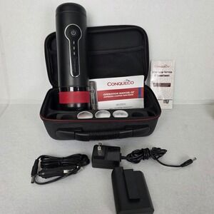Conqueco GC-CP010 Portable Espresso Maker Electric Coffee Machine with Case